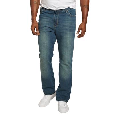 Men's Big & Tall Liberty Blues™ Athletic Fit Side Elastic 5-Pocket Jeans by Liberty Blues in Blue Wash (Size 52 38)