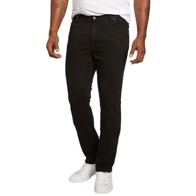 Men's Big & Tall Liberty Blues™ Athletic Fit Side Elastic 5-Pocket Jeans by Liberty Blues in Black Denim (Size 46 38)