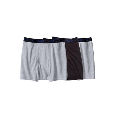 Men's Big & Tall Hanes® X-Temp® Boxer Briefs 3-Pack Underwear by Hanes in Assorted (Size 8XL)