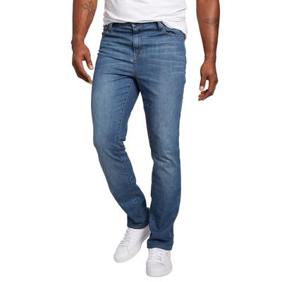 Men's Big & Tall Liberty Blues™ Straight-Fit Stretch 5-Pocket Jeans by Liberty Blues in Blue Wash (Size 64 38)