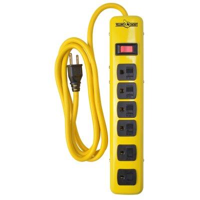 Yellow Jacket 15-Amp AFCI Outlet in Black/Gray/Yellow, Size 14.25 H x 1.5 W x 1.5 D in | Wayfair 5139N