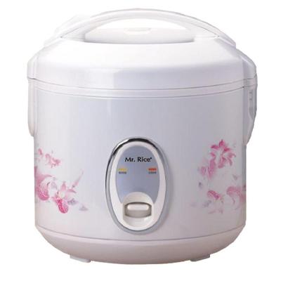 SPT 4-Cup White Rice Cooker with Steamer Tray and Air-Tight Lid, White/Plastic