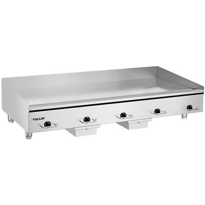 Vulcan HEG60E-24C 60" Electric Chrome Top Restaurant Griddle with Snap-Action Thermostatic Controls - 240V, 1 Phase, 27 kW