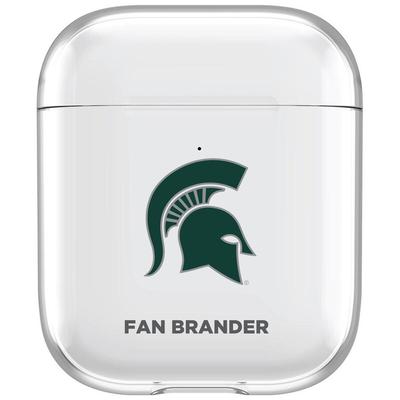 Michigan State Spartans Clear Air Pods Case