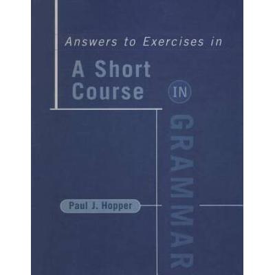 Short Course In Grammar, Answer Book