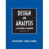 Design And Analysis: A Researcher's Handbook