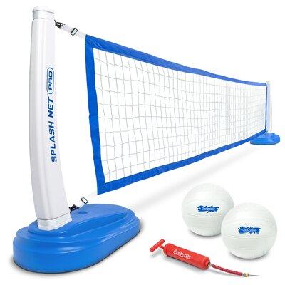 GoSports Splash Net Pro Pool Volleyball Plastic in Blue | 20.75 H x 20.5 W x 39.5 D in | Wayfair VB-SPLASHNET-PRO-BLUE
