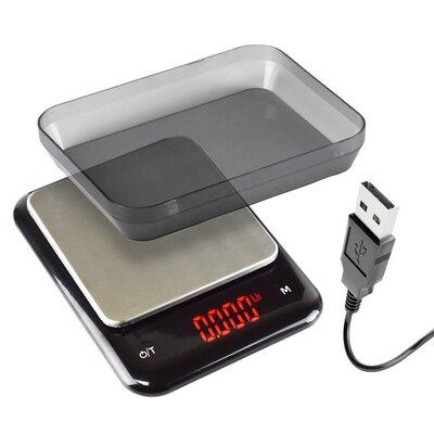 American Weigh Scales USB Rechargable Kitchen Scale Stainless Steel in Gray | 1.2 H x 6.69 W in | Wayfair KF-5KG