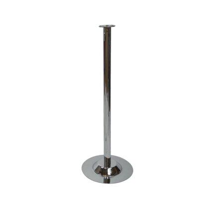 Midas Event Supply Complete Heavy Duty Stanchion w/ Top Ring in Gray | 40.25 H x 14.12 W x 14.12 D in | Wayfair 161905