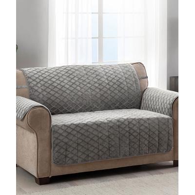 Jeffrey Home Indoor Furniture Covers Gray - Gray Fairmont Diamond Plush Furniture Protector
