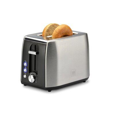 Toastmaster 2 Slice Fast Toaster Stainless Steel in Black/Gray | 12.4 H x 8.46 W x 9.06 D in | Wayfair TM-29TS