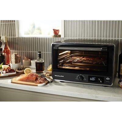 KitchenAid® Digital Countertop Oven w/ Air Fry in Black, Size 11.3 H x 17.0 W x 16.0 D in | Wayfair KCO124BM