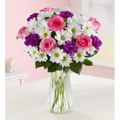 Precious Love for Mom with Clear Vase by 1-800 Flowers