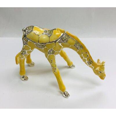 World Menagerie Garmon Giraffe Trinket Metal/Wire/Crystal in Yellow, Size 4.0 H x 5.0 W x 1.5 D in | Wayfair FF2E7D11DE2A469A8473526FCC541784