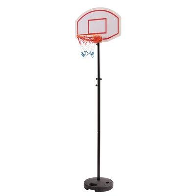 Hathaway Games Street Ball Portable Basketball System Steel/Rubber in Black/Gray/Orange | 80.4 H x 15.75 W x 29 D in | Wayfair BG50365