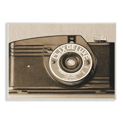 Steelside™ Antique Camera Vintage Sepia Art Photograph by Ed Goldstein - Photograph Print Wood in Brown, Size 10.0 H x 15.0 W x 1.5 D in | Wayfair