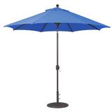 Arlmont & Co. Nadasha 9' Market Sunbrella Umbrella in Blue/Navy | Wayfair 217E0ACF312B4429B043CC1BE7F9B6E4