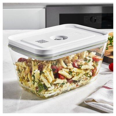 ZWILLING J.A. Henckels Fresh & Save Glass Airtight Meal Prep 2 Container Food Storage Set Glass in White, Size 5.0 H x 8.39 W x 5.63 D in | Wayfair