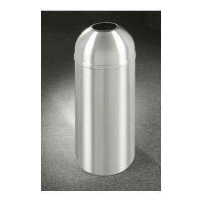 Glaro, Inc. New Yorker Trash Can Aluminum in Gray, Size 30.0 H x 12.0 W x 12.0 D in | Wayfair T1230SA