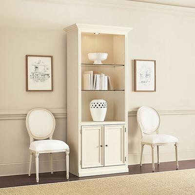 Tuscan Bookcase with Cabinet - Black - Ballard Designs - Ballard Designs