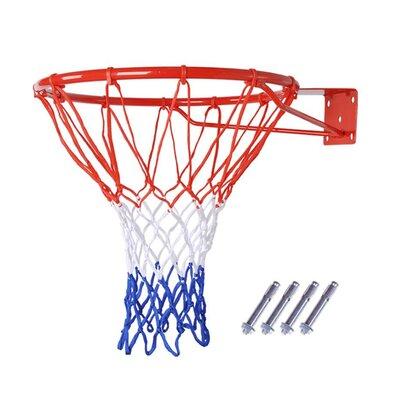 FixtureDisplays Wall Mount Basketball Rim Hoop Basketball Hoop Basketball Goal 17.8" Diameter, in Blue/Red/White | Wayfair 16937