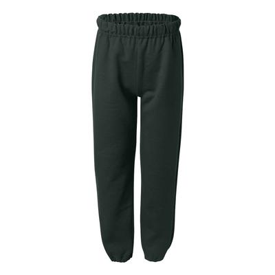 Gildan G182B Youth Heavy Blend Sweatpant in Forest Green size Large | Cotton Polyester G18200B, 18200B