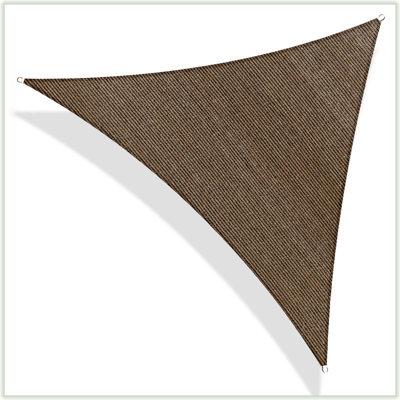 ColourTree 22' Triangle Shade Sail in Brown, Size 264.0 W x 96.0 D in | Wayfair TAPT22-10