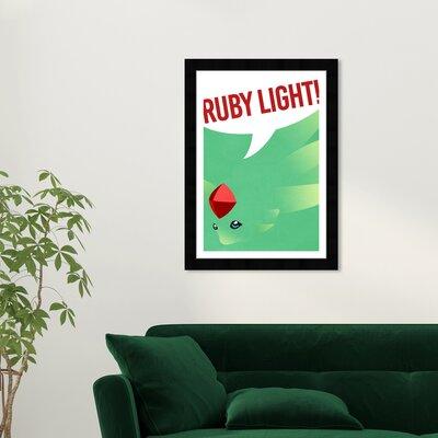 Wynwood Studio 'Movies & TV Ruby Light Animation Movies' - Picture Frame Print on Paper in Green/White | 19 H x 13 W x 1 D in | Wayfair