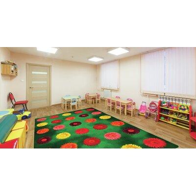 Green/Red 72 x 0.312 in Area Rug - Carpets for Kids Pixel Perfect™ Area Rug Nylon | 72 W x 0.312 D in | Wayfair 61316