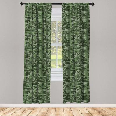 East Urban Home Forest Camouflage Semi-Sheer Rod Pocket Sliding Panel Polyester | 63 H in | Wayfair CD3091BF8A6944AFB072071BC16D9678
