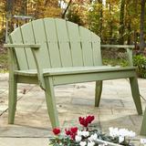 Latitude Run® Boganville Garden Bench Wood in White, Size 36.75 H x 81.0 W x 24.0 D in | Wayfair P074-071