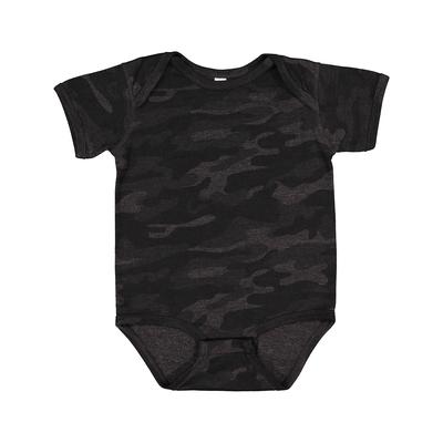 Rabbit Skins 4424 Infant Fine Jersey Bodysuit in Stormuflage size Newborn | Ringspun Cotton LA4424, RS4424