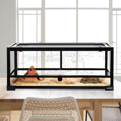 REPTIZOO 18 Gallon Terrarium Glass/Plastic/Metal | 12 H x 30 W x 12 D in | Wayfair RK301212G