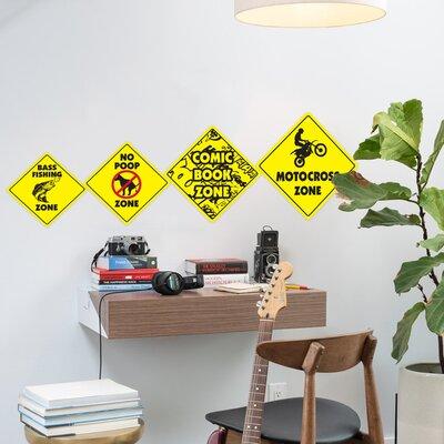 SignMission Ball Python Crossing Sign Plastic in Black/Yellow | 12 H x 12 W x 0.1 D in | Wayfair X-BALL PYTHON