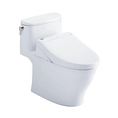 TOTO Nexus® 1 GPF (Water Efficient) Elongated Bidet Toilet w/ High Efficiency Flush (Seat Included) | 27 H x 17.5 W x 28.375 D in | Wayfair
