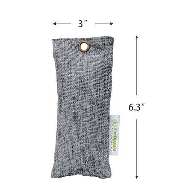 Bambloom Bamboo Charcoal Odor Eliminator Absorber Air Purifying Bags Mini in Gray | 6.4 H x 2.7 W x 0.6 D in | Wayfair HX-83001