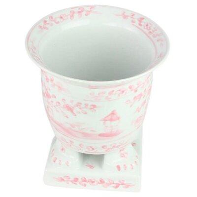 Bungalow Rose FOOTED PORCELAIN PLANTER IN PALE PINK Ceramic | 10.5 H x 8.5 W x 6 D in | Wayfair 9C9423C1FFB1474B8CC49EFFE0B932A0