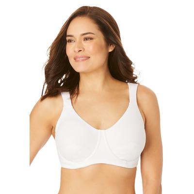 Plus Size Women's Petal Boost Underwire Bra by Comfort Choice in White (Size 48 C)