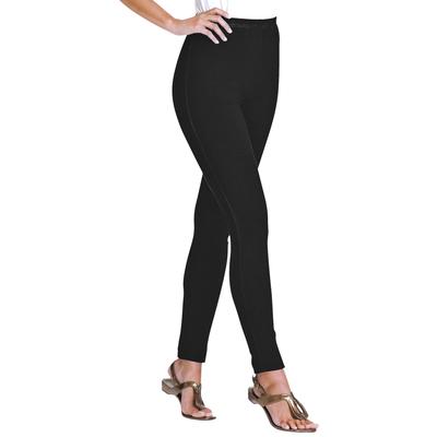 Plus Size Women's Stretch Cotton Legging by Woman Within in Black (Size 3X)