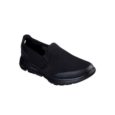 Wide Width Men's Skechers® Go-Walk™ 5 Apprize Slip-On by Skechers in Black (Size 11 W)