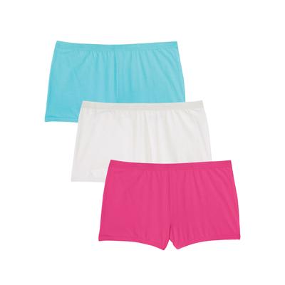 Plus Size Women's Women's Boyshort Panty 3-Pack by Comfort Choice in Bright Pack (Size 9) Underwear