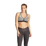 Plus Size Women's The Curvy Sports Bra by Champion in Oxford Gray White (Size S)