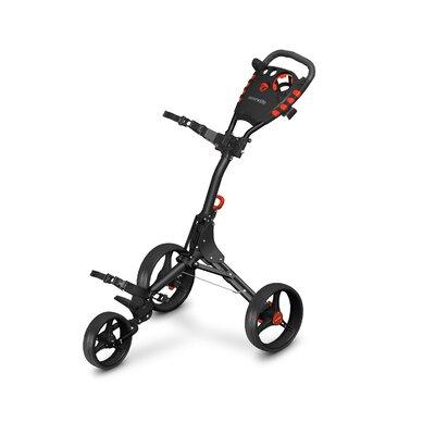 SereneLife 3 Wheel Golf Push Cart - Lightweight Folding Golf Walking Push Cart Roller Golf Bag Holder W/Upper/Lower Bracket W/Elastic Strap | Wayfair