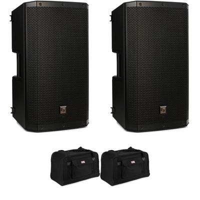 Electro-Voice ZLX-12BT 1,000-watt 12-inch Powered Speaker with Bluetooth Pair with Bags Bundle