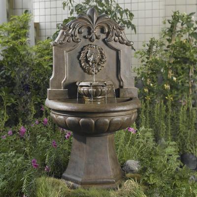 Copper Lion Head Outdoor/Indoor Water Fountain- Jeco Wholesale FCL018