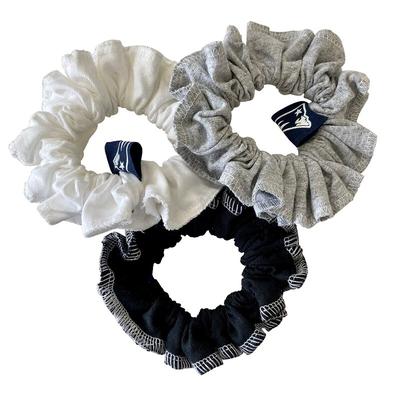 Refried Apparel New England Patriots Sustainable Upcycled 3-Pack Scrunchie Set
