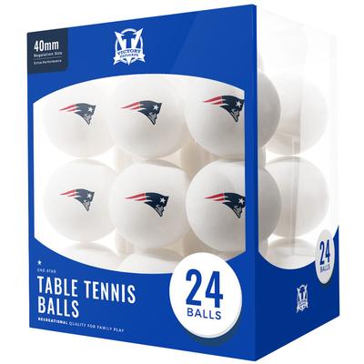 New England Patriots 24-Count Logo Table Tennis Balls