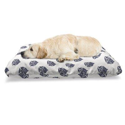 East Urban Home Ambesonne Victorian Pet Bed, Themed Ornaments In Calming Soft Tone Floral Repetition | 24 H x 39 W x 5 D in | Wayfair