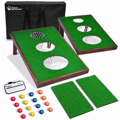 GoSports kids Battlechip Versus Golf Game - Includes Two 3' X 2' Targets, 16 Foam Balls, 2 Hitting Mats | 3 H x 2 W in | Wayfair GOLF-BC-VERSUS