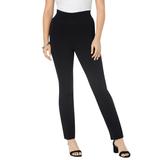 Plus Size Women's Essential Stretch Yoga Pant by Roaman's in Black (Size 18/20)
